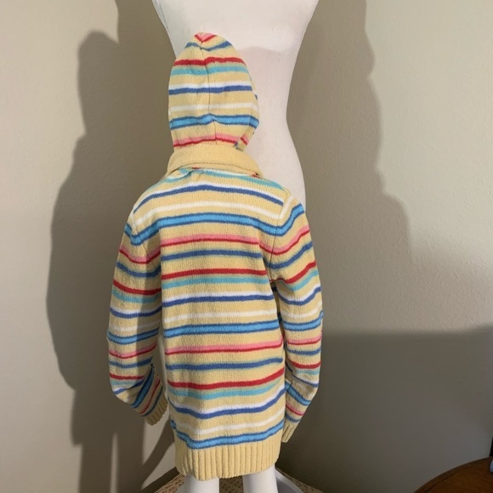 NWT Super Soft Heart Breakers Club Yellow Striped Sweater & Scarf Set - Picture 5 of 6